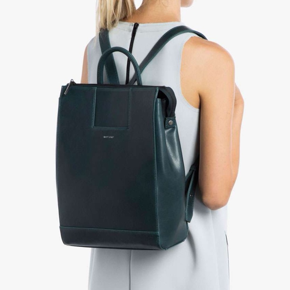MATT & NAT | Katherine Vegan Backpack in Moonstone/Turquoise